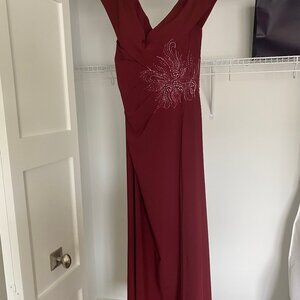rickie freeman by Teri Jon Gown - Size 16 - Burgundy - Brand New
